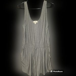 GRAY SHORTS ROMPER 1X